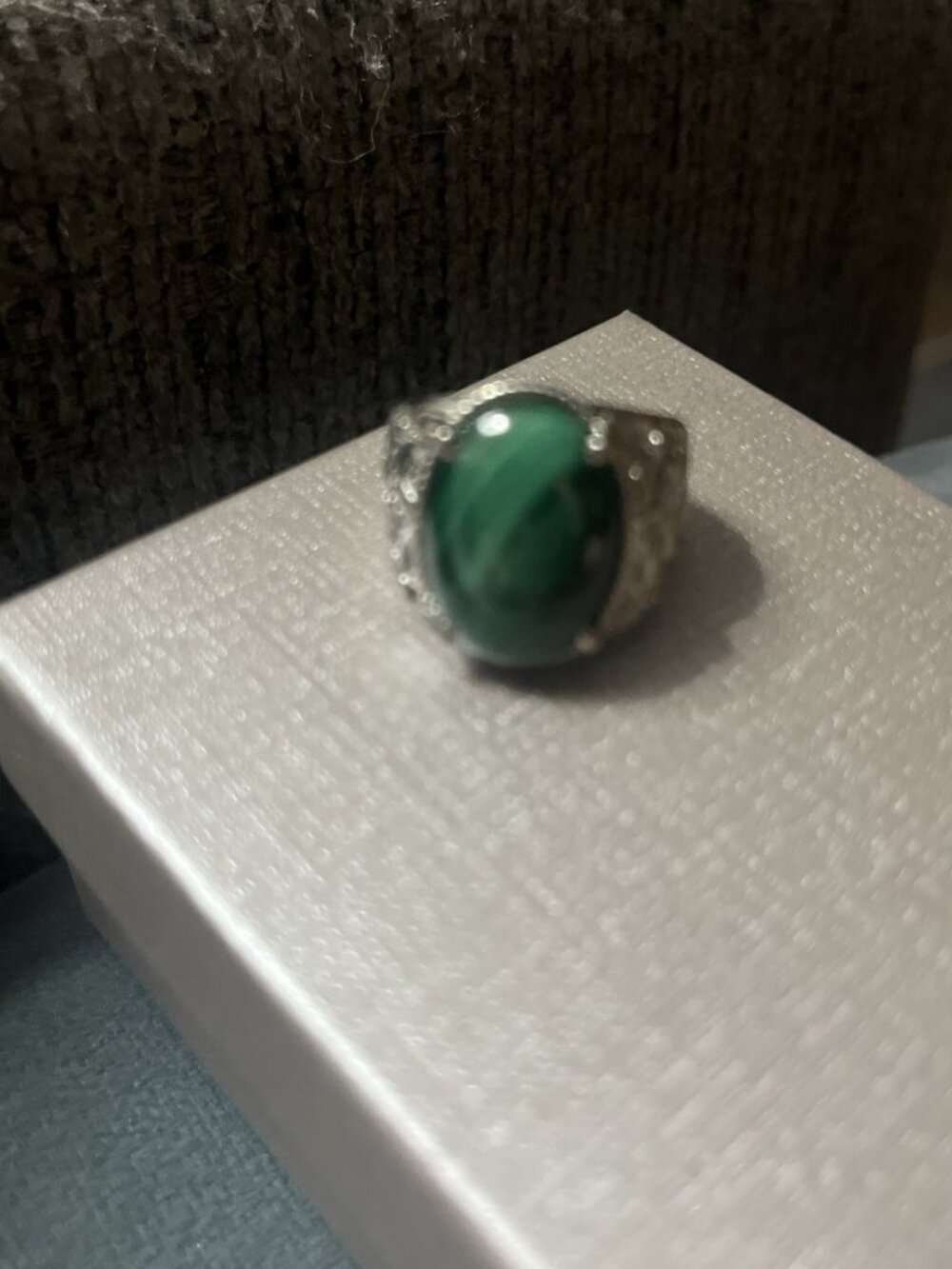 Ever True African Malachite Men's Ring